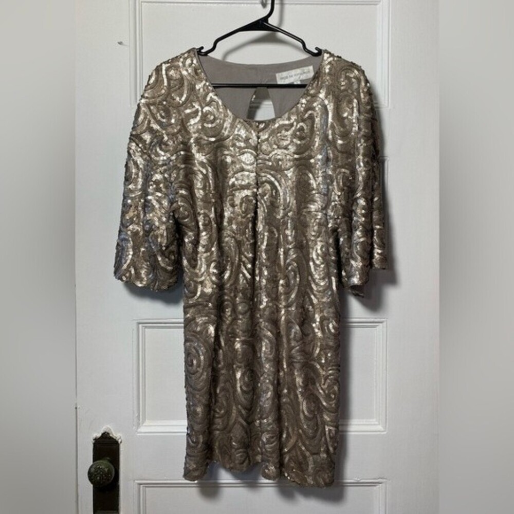 Dress the Population Metallic Mini Dress